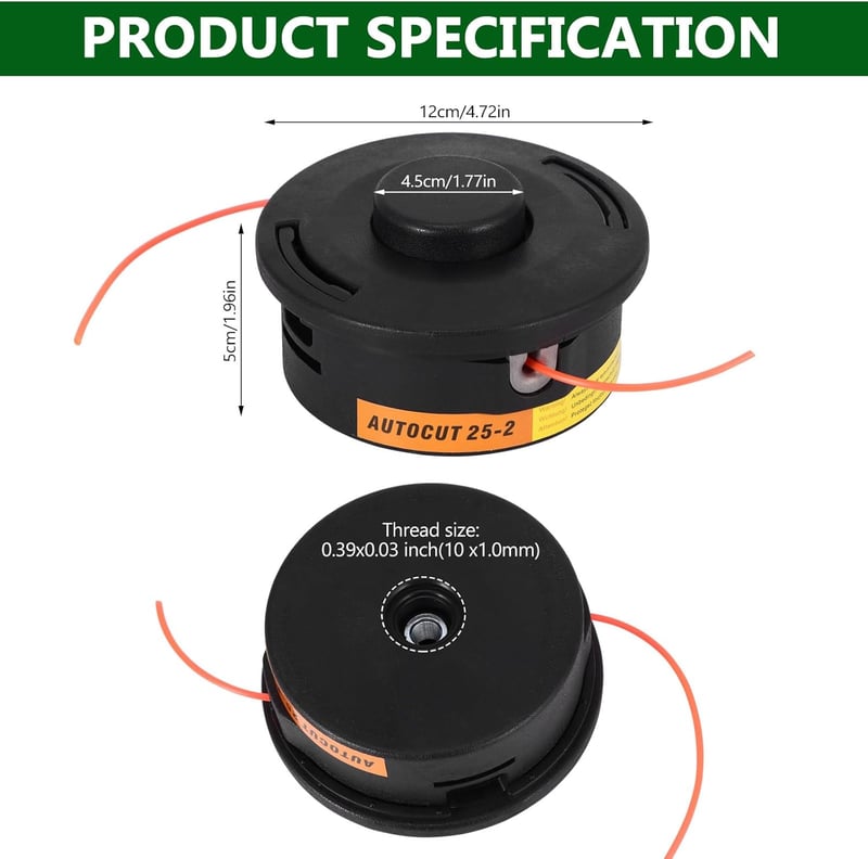 Viitech AutoCut 25-2 fűkasza fej 2db FS55 FS80 FS85 FS90 FS100 FS110 FS130 FS250