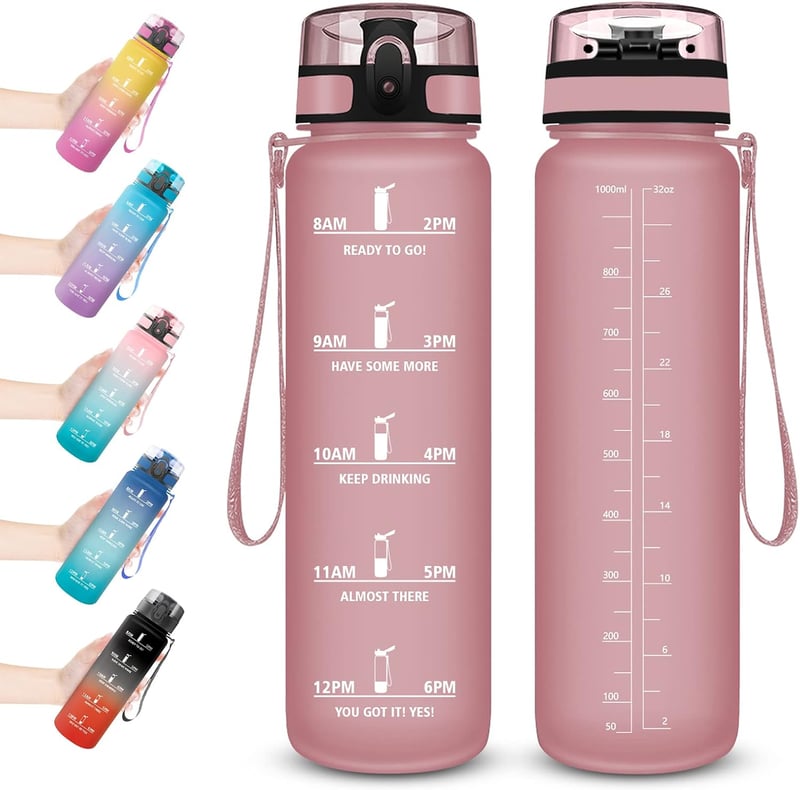 Športová fľaša na vodu Vikaster z Tritanu bez obsahu BPA so sitkom – 1 liter