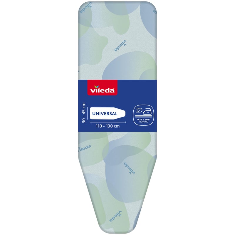 Poťah na žehliacu dosku Vileda 2v1 Premium, univerzálna veľkosť, tepelne odolný, pre dosky s rozmermi 110–130 x 30–45 cm