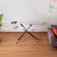 Vileda Diamond daska za glačanje s navlakom od titanija, površina za glačanje 120x38 cm, podesiva visina do 97 cm, s TÜV certifikatom, prikladna i za parne postaje 3