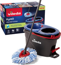 Vileda H2Pro Mop szett vödörrel, kétféle víztartály, mikroszálas felmosó 1