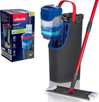 Vileda H2Pro padlótisztító mop szett vödörrel, higiénikus mikroszálas rendszer 1
