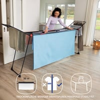Vileda Infinity Flex Ultimate sušilo za rublje, crno, teleskopsko XXL — slomljena 1 tanja žica (stanje: vidi 2. sliku) 6