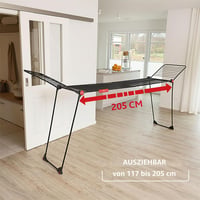 Vileda Infinity Flex Ultimate sušilo za rublje, crno, teleskopsko XXL — slomljena 1 tanja žica (stanje: vidi 2. sliku) 5