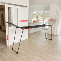 Vileda Infinity Flex Ultimate sušilo za rublje, crno, teleskopsko XXL — slomljena 1 tanja žica (stanje: vidi 2. sliku) 8