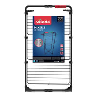 Vileda Mixer 3 Ultimate Tower sušilo za rublje Black Edition – 30 m površine za sušenje, sklopivo, okretni kotačići, držač za čarape, štedi prostor 5