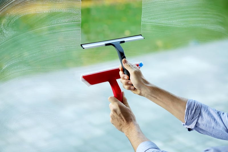 Vileda Professional 2in1 Ablaktisztító Gumival és Mikroszálas Borítással