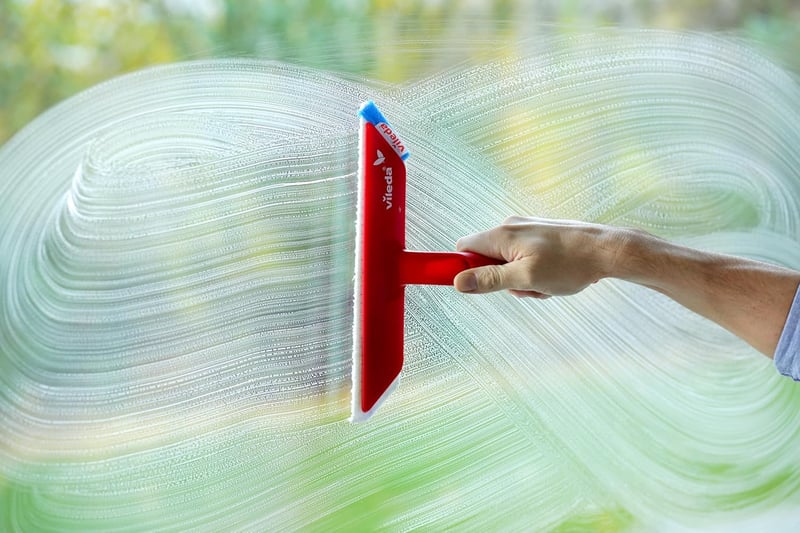 Vileda Professional 2in1 Ablaktisztító Gumival és Mikroszálas Borítással