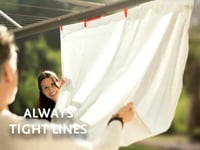 Uscător de rufe exterior Vileda Sun-Rise Premium, lungime de uscare 50 m, aluminiu rezistent la intemperii, înălțime reglabilă 1,67-1,82 m, sistem de fixare patentat 2
