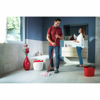 Vileda Super Mocio 3Action XL felmosó szett mikroszálas fejjel és nyéllel, 2 ovális fejmosóval, Triple Action technológia 3