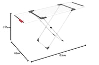 Sušiak na bielizeň Vileda Surprise, oceľ a hliník, biela, 62 x 12,5 x 133 cm 4