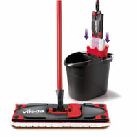 Vileda Ultramax Care komplet za osjetljive podove – mop s navlakom od mikrovlakana, drškom i kantom s PowerPress cjedilom, za parkete i laminate 1