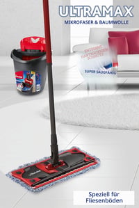 Súprava na vytieranie podláh Vileda UltraMax s vedrom, mop z mikrovlákna a bavlny, kompletný set na čistenie podláh 2