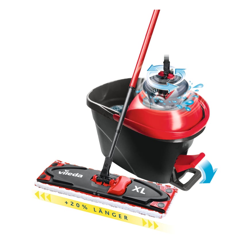 Vileda Ultramax XL Turbo 2in1 Mikroszálas Felmosó Szett Vödörrel - Piros