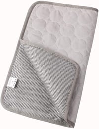 VILLCASE Önhűtő hűtő fekvőmatrac kutyáknak és macskáknak, vízálló, karcálló, 20x16 inch, szürke-fehér 3