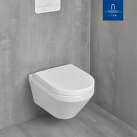 Villeroy & Boch Architectura WC daska bijela sjajna Duroplast D-oblik sa sporim zatvaranjem, uklonjiva, otporna na lomljenje, originalni rezervni dio 6