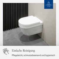 Villeroy & Boch Architectura WC daska bijela sjajna Duroplast D-oblik sa sporim zatvaranjem, uklonjiva, otporna na lomljenje, originalni rezervni dio 5