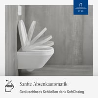 Villeroy & Boch Architectura WC daska bijela sjajna Duroplast D-oblik sa sporim zatvaranjem, uklonjiva, otporna na lomljenje, originalni rezervni dio 2