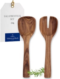 Villeroy & Boch Artesano 2-dielna súprava šalátového náčinia, hnedé agátové drevo, sada varešky a vidličky 1