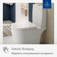 Capac WC Villeroy & Boch Avento cu funcție Soft-Close, formă D, duroplast incasabil, alb alpin, finisaj lucios, înlocuibil 4