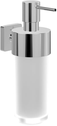 Villeroy & Boch Elements Striking falra szerelhető szappanadagoló, szatinált üveg, sárgaréz tartó, 230 ml, króm 1