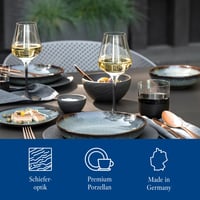 Set 6 farfurii pentru pizza Villeroy & Boch Manufacture Rock, Gri 4