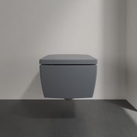 WC sedadlo Villeroy & Boch Memento 2.0 s mechanizmom pozvoľného sklápania, odnímateľné, nerozbitný Duroplast, grafitová sivá matná 4