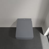 WC sedadlo Villeroy & Boch Memento 2.0 s mechanizmom pozvoľného sklápania, odnímateľné, nerozbitný Duroplast, grafitová sivá matná 5