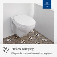 Capac WC Villeroy & Boch O.novo cu închidere lentă, oval, alb alpin, suprafață lucioasă, duroplast incasabil, detașabil 4