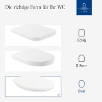 Capac WC Villeroy & Boch O.novo cu închidere lentă, oval, alb alpin, suprafață lucioasă, duroplast incasabil, detașabil 7
