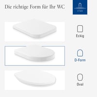 WC sedadlo Villeroy & Boch O.novo s mechanizmom pozvoľného sklápania, D-tvar, nerozbitný Duroplast, odnímateľné, alpská biela lesklá, 44,5x36,8 cm 6