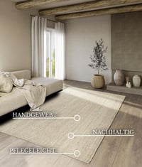 Jutový koberec Villeroy & Boch Rosalie – prírodná biela, ručne tkaný boho koberec do obývačky, spálne a jedálne – 160x230 cm 3