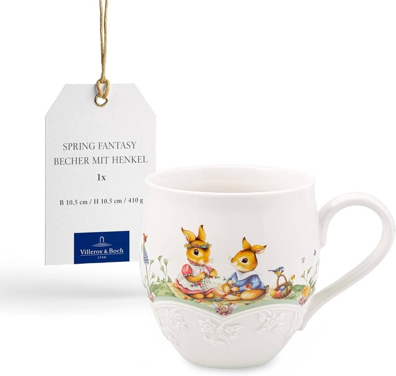 Villeroy & Boch Spring Fantasy 530ml porcelán bögre nyúl mintával