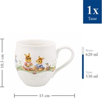 Villeroy & Boch Spring Fantasy 530ml porcelán bögre nyúl mintával 4