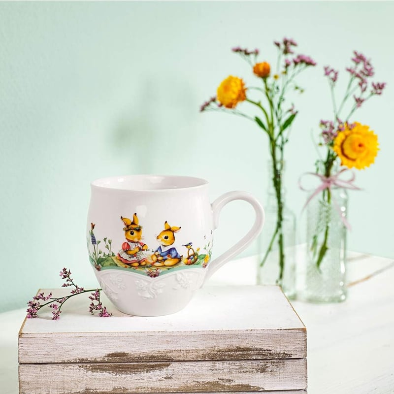 Villeroy & Boch Spring Fantasy 530ml porcelán bögre nyúl mintával