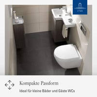 Villeroy & Boch Subway 2.0 Compact WC daska, sjajno bijela, duroplast, sa sporospuštajućim mehanizmom, odvojiva, otporna na lomljenje, D-oblik, originalna zamjenska daska 7