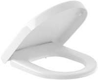 Villeroy & Boch Subway 2.0 Compact WC daska, sjajno bijela, duroplast, sa sporospuštajućim mehanizmom, odvojiva, otporna na lomljenje, D-oblik, originalna zamjenska daska 4