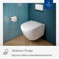 Capac WC Villeroy & Boch Subway 3.0, formă D – Alb alpin, finisaj lucios 2