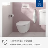 Capac WC Villeroy & Boch Subway 3.0, formă D – Alb alpin, finisaj lucios 5