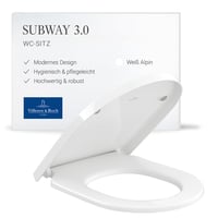 Capac WC Villeroy & Boch Subway 3.0, formă D – Alb alpin, finisaj lucios 1