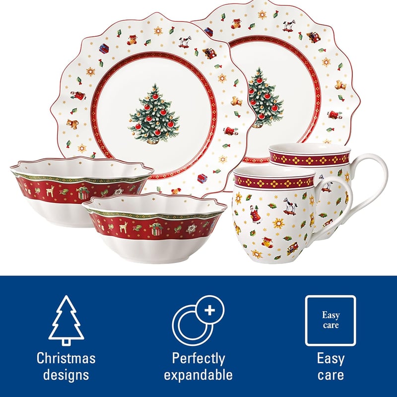 Villeroy & Boch Toy's Delight fehér reggeliző szett 2 személyre 6 részes