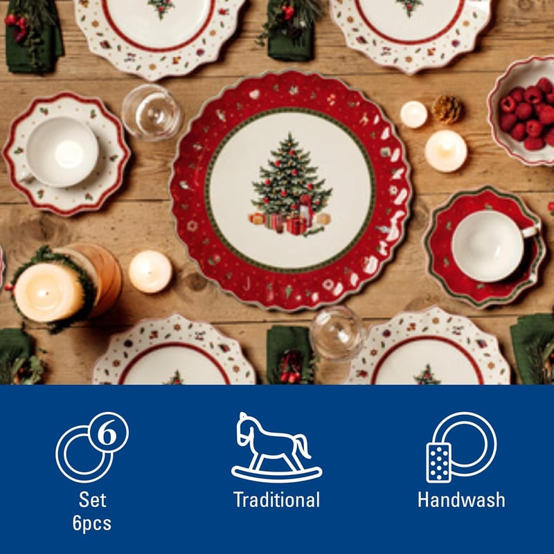 Villeroy & Boch Toy's Delight fehér reggeliző szett 2 személyre 6 részes