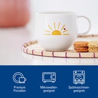 Villeroy & Boch With Love Hello Sunshine bijela šalica za kavu - sigurna za perilicu posuđa i mikrovalnu pećnicu, poklon od vrhunskog porculana 2