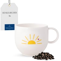 Villeroy & Boch With Love Hello Sunshine bijela šalica za kavu - sigurna za perilicu posuđa i mikrovalnu pećnicu, poklon od vrhunskog porculana 1