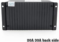 ViLoSa 20A PWM napelemes töltésvezérlő 12V/24V LCD kijelzővel USB portokkal 7