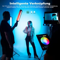 VILTROX H18 RGB LED lámpa stick 2800-6800K dimmer tripod állvánnyal YouTube TikTok streaming 4