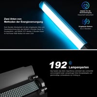 VILTROX H18 RGB LED lámpa stick 2800-6800K dimmer tripod állvánnyal YouTube TikTok streaming 8