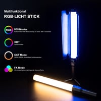 VILTROX H18 RGB LED lámpa stick 2800-6800K dimmer tripod állvánnyal YouTube TikTok streaming 5