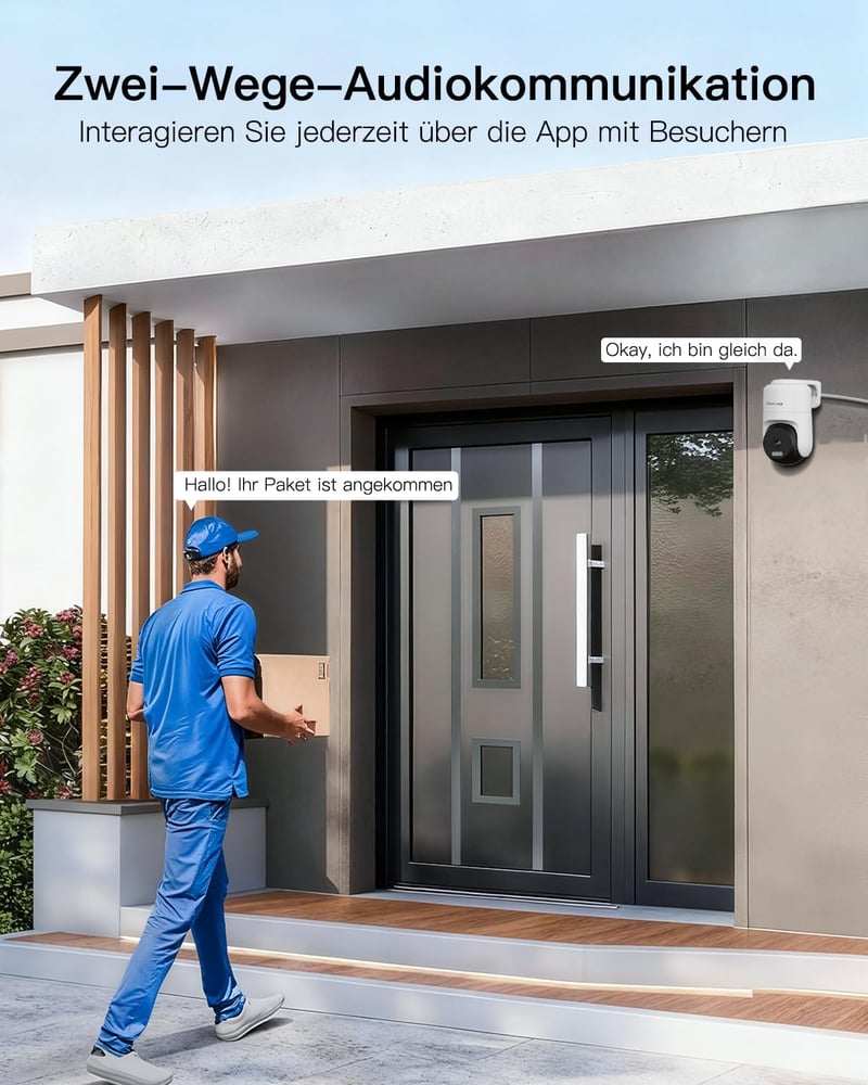 VIM TAG 2.5K 5G WiFi Kültéri Biztonsági Kamera 360° PTZ Éjszakai Látás