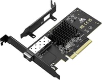 VIMIN 10Gb SFP PCIe Hálózati Kártya Intel 82599 Vezérlővel, Egyportos 10Gbps SFP+ Ethernet Adapter, Windows/Linux/VMware Kompatibilis 1